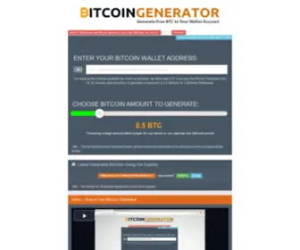 Bitgen.icu(The Bitcoin Generator) Screenshot