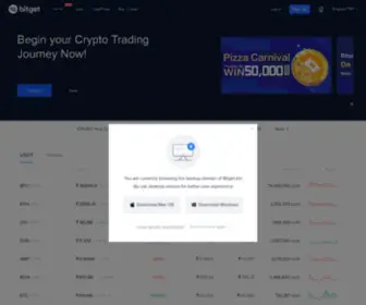 Bitget.me(Looking for Crypto Derivative Exchange Bitget) Screenshot