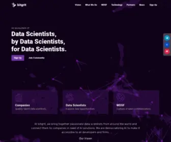 Bitgrit.net(Data Science Network) Screenshot