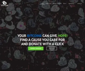 Bithope.org(Bitcoin Crowdfunding for Charity) Screenshot