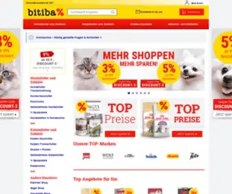 Bitiba.de(Tierbedarf & Tierfutter zu TOP) Screenshot