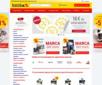 Bitiba.es(Todo para perros y gatos ¡a precios de ganga) Screenshot