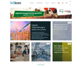 Bitkom.de(Der Digitalverband Deutschlands) Screenshot