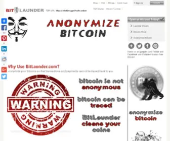 Bitlaunder.com(Bitcoin mixer) Screenshot