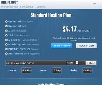 Bitlife.host(Website Hosting) Screenshot