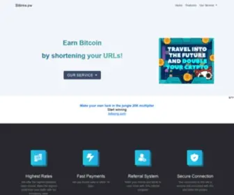 Bitlinks.pw(Earn Bitcoin by shortening your URLs) Screenshot
