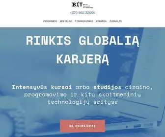 Bit.lt(Mokykis programavimo Vilniuje) Screenshot