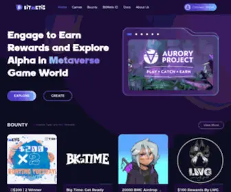 Bitmetis.io(Enjoy, create, trade and profit from your favorite games) Screenshot
