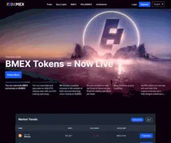 Bitmex.com(Most Advanced Crypto Trading Platform for Bitcoin & Home of the Perpetual Swap) Screenshot