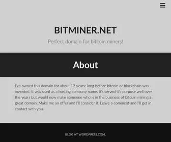 Bitminer.net(Perfect domain for bitcoin miners) Screenshot