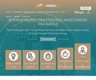 Bitminers359.com(Bitminers 359) Screenshot