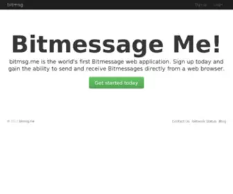 Bitmsg.me(Dit domein kan te koop zijn) Screenshot