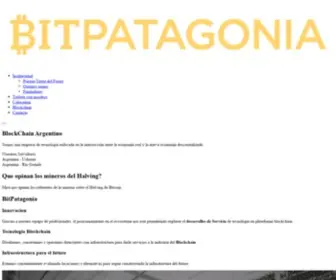 Bitpatagonia.com(BlockChain Argentino) Screenshot