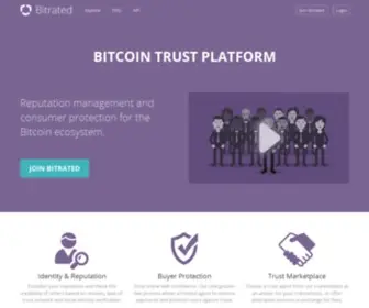 Bitrated.com(Bitcoin Trust Platform) Screenshot