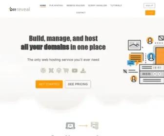 Bitreveal.com(Brandable Website Hosting for Internet Marketers and Resellers) Screenshot