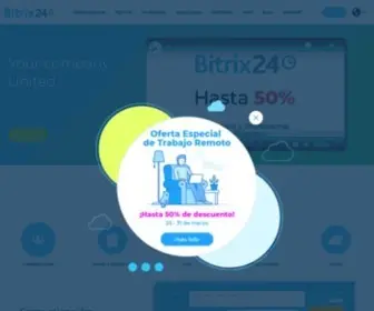 Bitrix24.es(Bitrix24, espacio de trabajo online gratuito para su negocio: CRM, tareas, reuniones online y mucho más) Screenshot
