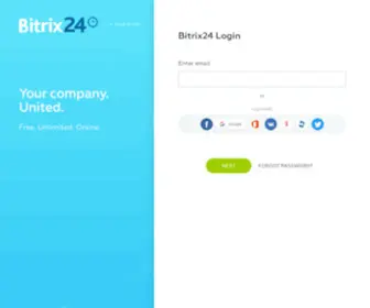 Bitrix24.net(Log in to your work account) Screenshot