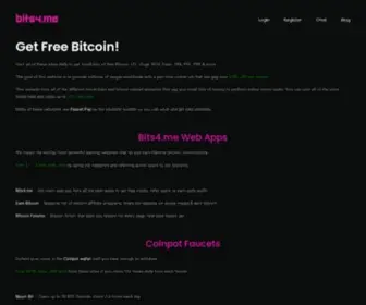 Bits4.me(The ultimate list of bitcoin faucets and micro earning websites) Screenshot