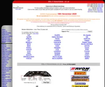 Bits4Motorbikes.co.uk(Suppliers motorbike exhaust systems motorbike shock absorb) Screenshot