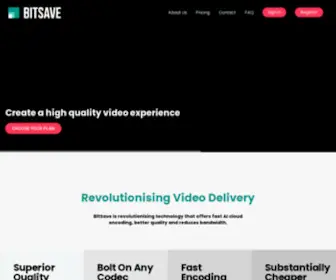 Bitsave.tech(World's Most Efficient AI Cloud Encoding) Screenshot