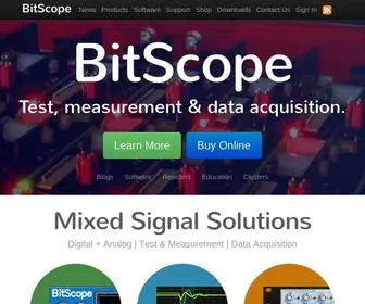Bitscope.com(BITSCOPE = PC OSCILLOSCOPES AND ANALYZERS) Screenshot