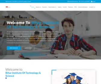 Bitsedu.in(Bihar Institute of Technology & Science) Screenshot