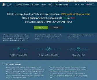 Bitseven.com(Trade Bitcoin) Screenshot