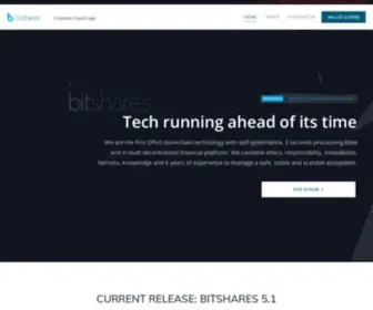 Bitshares.org(Open-source blockchain-based software solutions) Screenshot