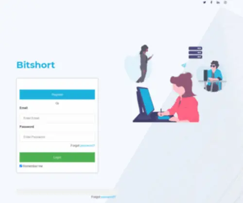 Bitshort.net(URL shortener) Screenshot