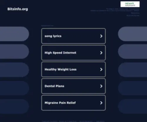 Bitsinfo.org(Sitemap) Screenshot