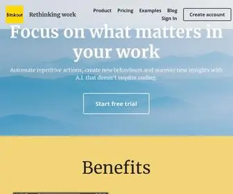 Bitskout.com(AI Front Office for CPAs and Professional Services) Screenshot