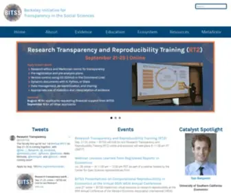 Bitss.org(Berkeley Initiative for Transparency in the Social Sciences) Screenshot