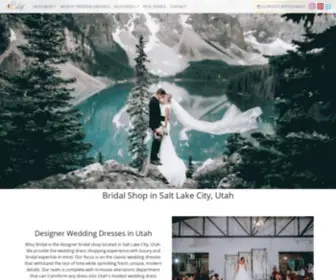 Bitsybridal.com(Wedding Dress Shop in Salt Lake City) Screenshot