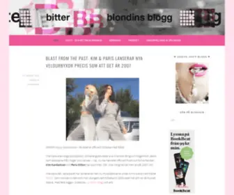 Bitterblondin.se(En Bitter Blondins Blogg) Screenshot