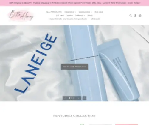 Bitterhoney.com(Korean Beauty Products) Screenshot