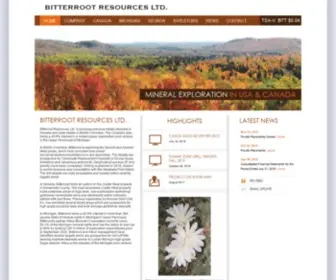 Bitterrootresources.com(Bitterroot Resources Ltd) Screenshot
