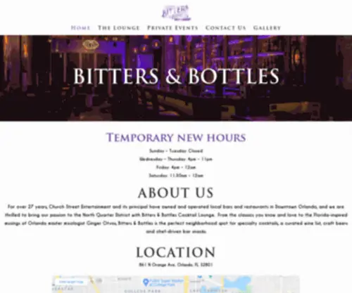 Bittersandbottlesorl.com(Bitters & Bottles) Screenshot
