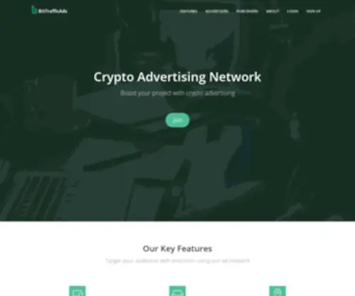 Bittrafficads.com(Crypto Advertising Network) Screenshot