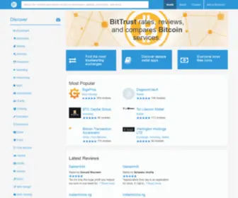 Bittrust.org(Top Bitcoin Exchanges) Screenshot