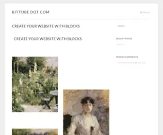 Bittube.com(Create your website with blocks) Screenshot