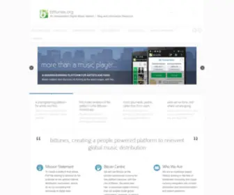 Bittunes.org(Monetized independent music distribution) Screenshot