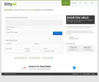 Bittyurl.co(Create short url) Screenshot