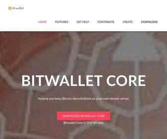 Bitwallet.at(Helping you keep Bitcoin decentralized) Screenshot