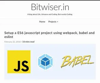 Bitwiser.in(A blog about Life) Screenshot