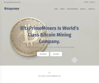 BitXprimeminers.com(Bitcoin Mining) Screenshot