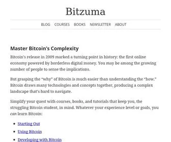 Bitzuma.com(Bitcoin Guides and Tutorials) Screenshot