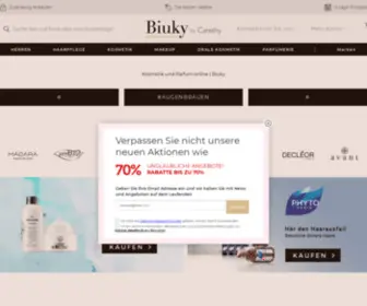 Biuky.de(Kosmetik und Parfum online) Screenshot