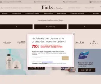 Biuky.fr(Cosmétiques et parfums online) Screenshot