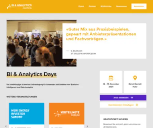 Biundanalyticsagenda.ch(BI & Analytics Days) Screenshot