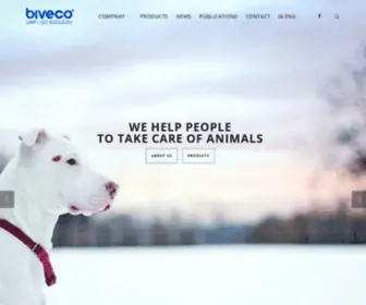 Biveco.com(Bio veterinary company in Uzbekistan) Screenshot